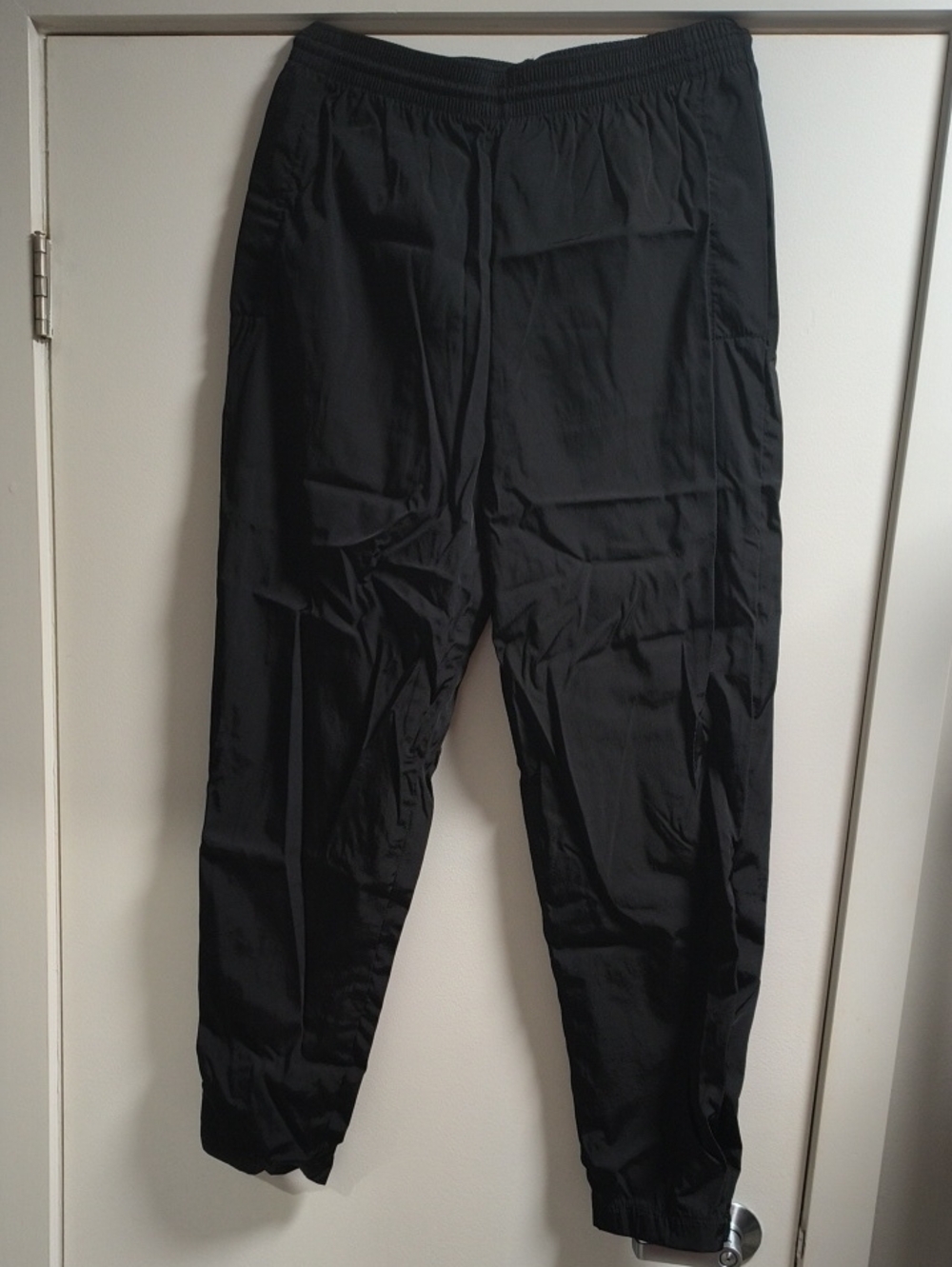 Men's Black Lightweight Joggers with Elastic Waist Nylon